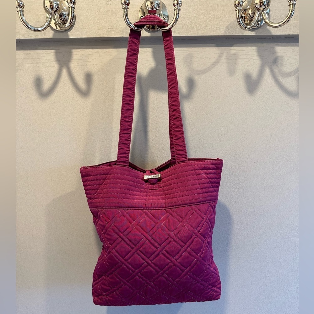 Vera Bradley Plum Medium Tote in Microfiber
